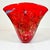 Vintage Hime is pleased to offer this gorgeous cherry-red handblown glass handkerchief style vase. It’s from Venice, Italy...