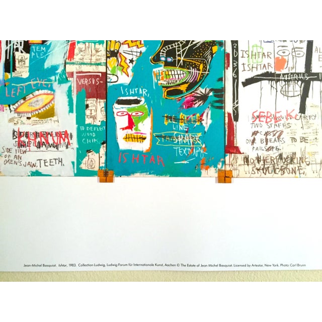 Jean Michel Basquiat Estate Fine Art Offset Lithograph Pop Art Print " Ishtar " 1983 For Sale - Image 10 of 11