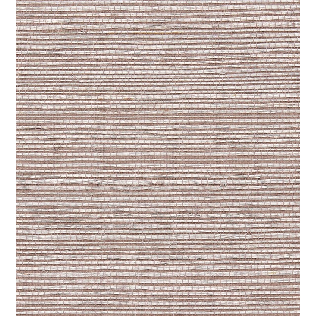 Sample - The House of Scalamandré Sisal Wallcovering, Amethyst For Sale