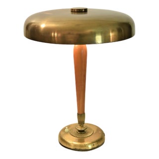 Large Art Deco Swedish GraceTable Lamp by Harald Notini for Böhlmarks Ab For Sale