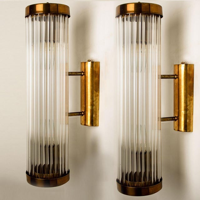 A stunning Art Deco Machine Age skyscraper style sconce. With their clean modernist lines and beautiful attention to...