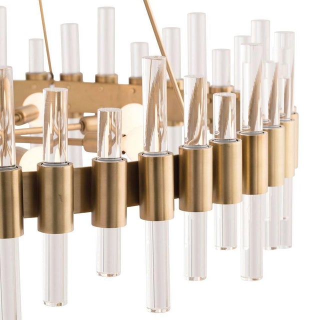 Abstract Arteriors Home Haskell Large Chandelier For Sale - Image 3 of 4