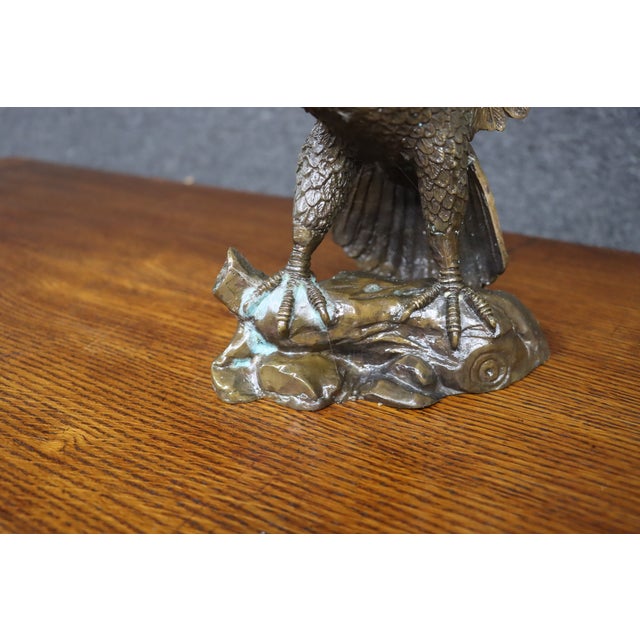 Cast Metal Eagle Sculpture For Sale - Image 13 of 13