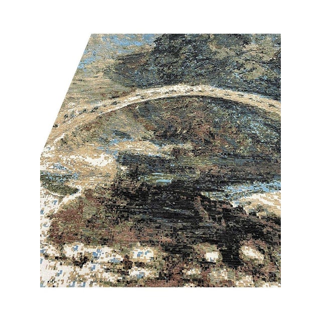 Textile Handwoven Modern Abstract Area Rug 10x14 For Sale - Image 7 of 10