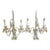 Vintage Pair of Large Regency Style Electrified Crystal Candelabrum For Sale
