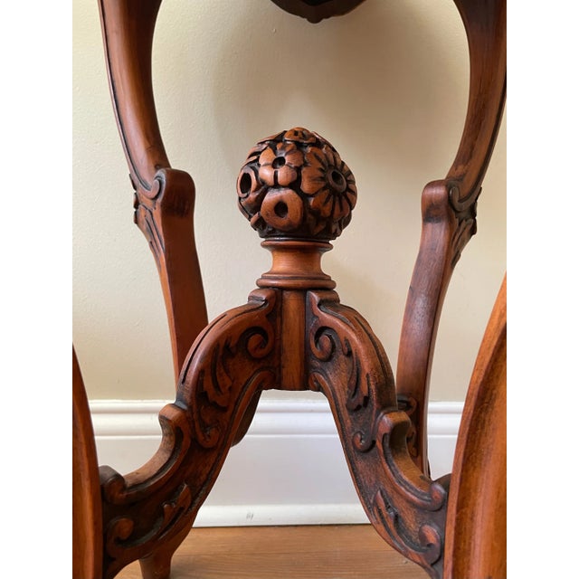 Late 18th Century 18th Century Victorian Rococo Carved Jardiniere Stand/Side Table For Sale - Image 5 of 12
