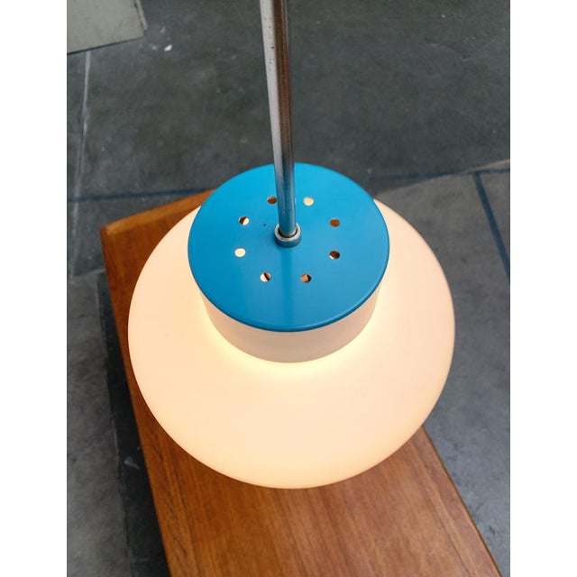 Mid-Century Czech Minimalist Pendant Lamp, 1960s For Sale - Image 4 of 18