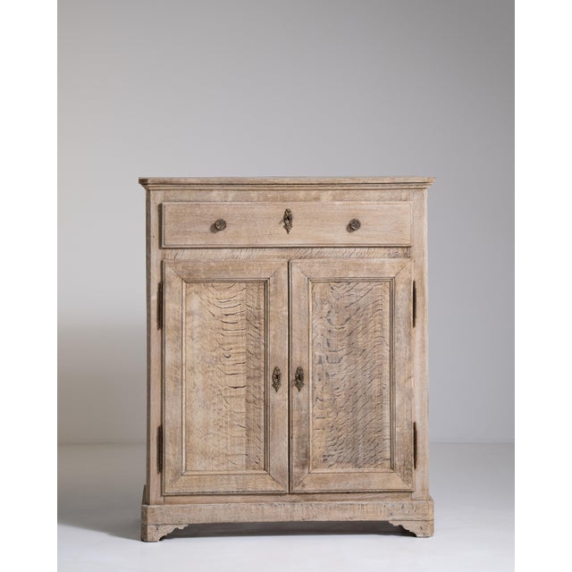 19th Century Oak Buffet With Brass Accents For Sale - Image 11 of 18