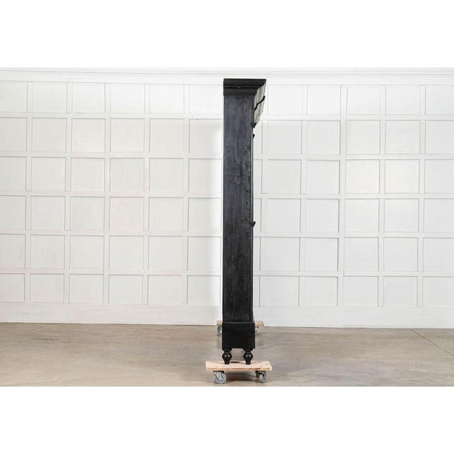 Wood 19th Century Ebonised Pine Bookcase, 1879 For Sale - Image 7 of 16