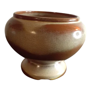 1960s Frankoma Glazed Ceramic Cachepot