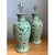 Vintage Celadon Pierced Ceramic Lamps - a pair For Sale In West Palm - Image 6 of 12