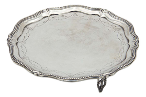 Silver Ticket Box with Reliefs