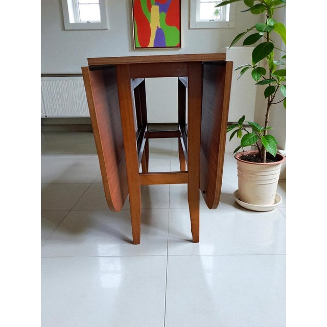 Vintage Dining Table in Teak with Drop Leaf, 1970 For Sale - Image 14 of 16