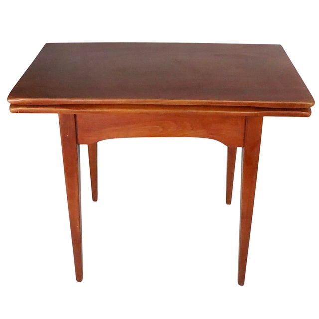 Mid 20th Century Flip Top Game Table by Cushman Colonial For Sale - Image 5 of 10