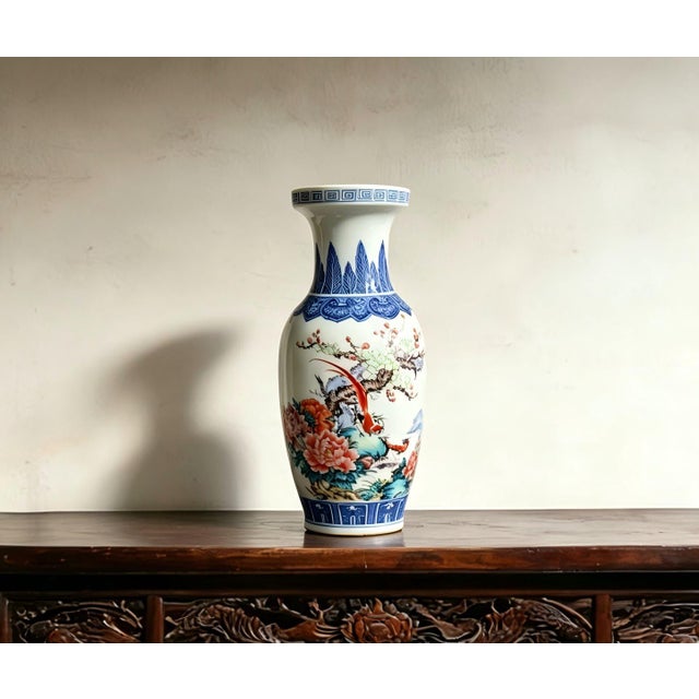 W-13cm,H-30.5cm Experience the beauty and elegance of Chinese history with our Chinese Vintage Porcelain Handcrafted with...