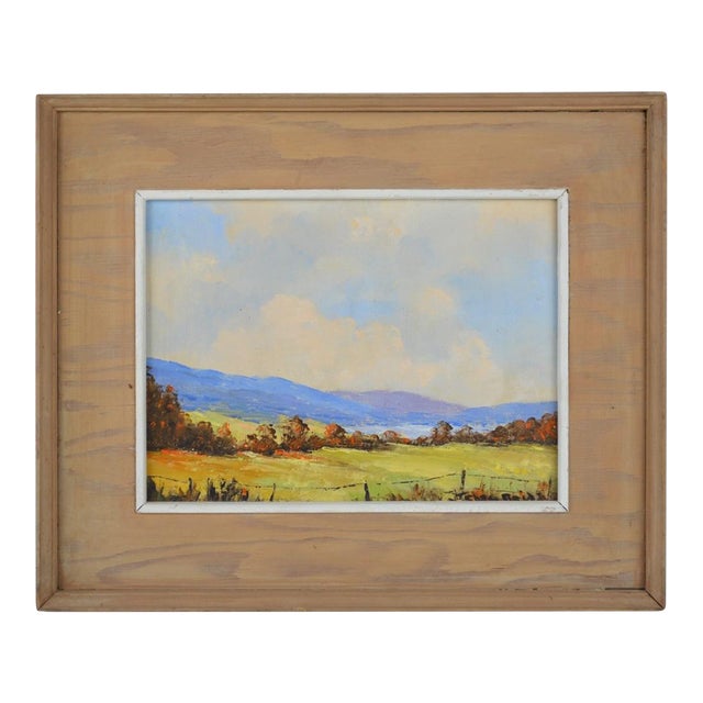 Charles Reid 1937-2019 New England Landscape Painting Signed For Sale