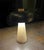 Porcini Travertine Black Table Lamp For Sale - Image 9 of 10