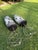 Vintage Oversized Crackle Glaze Art Pottery Urn Lamps, Pair For Sale - Image 10 of 11