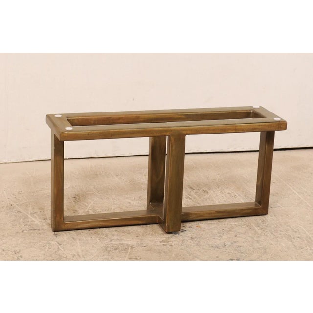 Contemporary Organic Modern Petrified Wood Coffee Table or Bench For Sale - Image 3 of 12