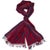 Indian Ursa Red/Purple Stripes Scarf For Sale - Image 3 of 3