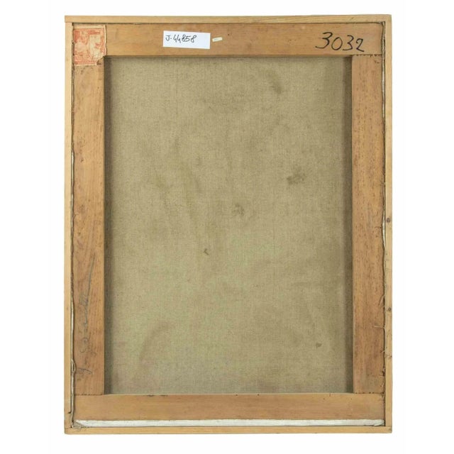 Female figure is a modern artwork realized by Antonio Feltrinelli in 1930s. Includes frame: 93.5 x 73.5 cm Mixed colored...