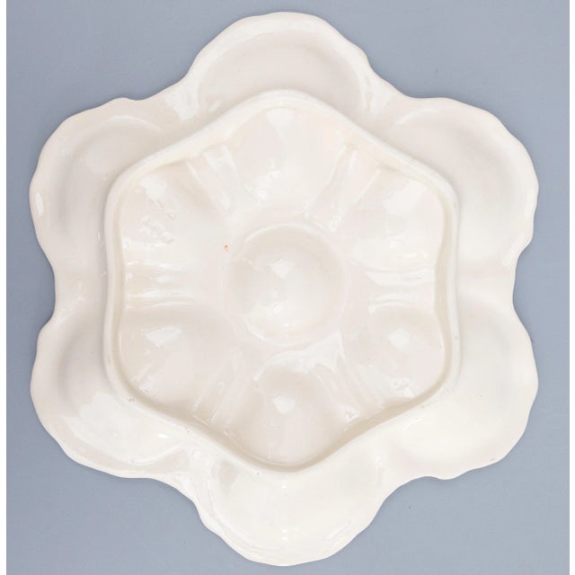 Late 19th Century 19th Century English Adderley Floral Oyster Plate For Sale - Image 5 of 5