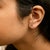 Haus of Brilliance 10K Yellow Gold 1/10 Cttw Diamond 'H' Initial Stud Earring For Sale - Image 4 of 5