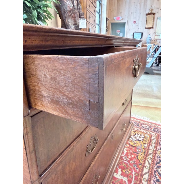 Antique English Georgian Two Over Three Chest For Sale In New York - Image 6 of 10
