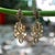 Early Victorian 18k Gold Diamond Earrings With Leaf and Ribbon Motif With 6 Carats For Sale - Image 11 of 13