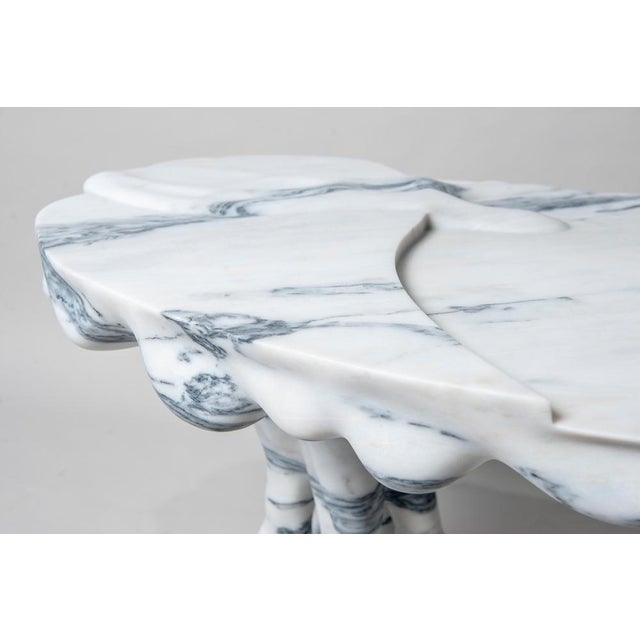 Marsili Handmade Coffee Table in White Marble by Manta For Sale - Image 6 of 18