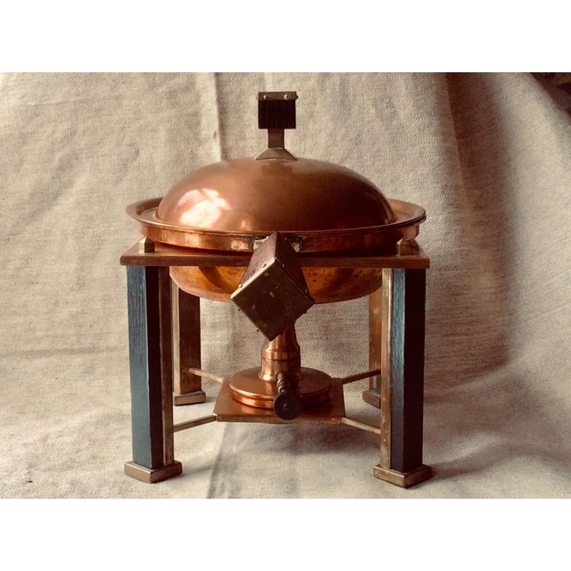 American Arts & Crafts Style Copper Chafing Dish Chairish