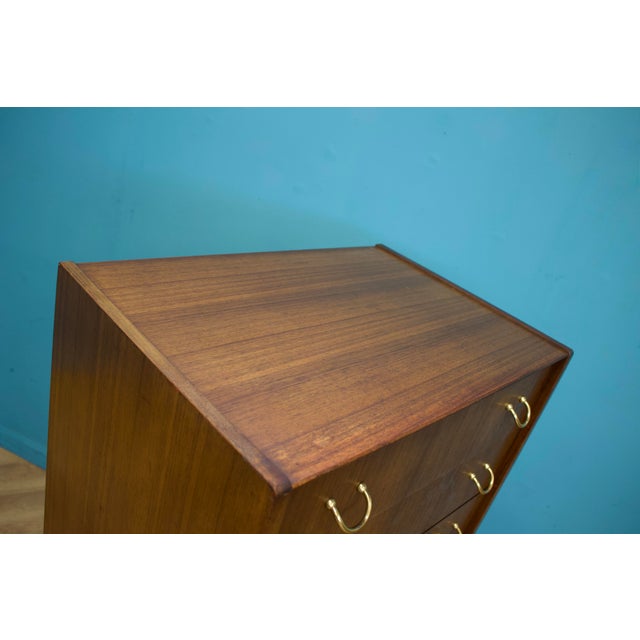 Brown Mid-Century Modern Tola Chest of Drawers from G-Plan, 1950s For Sale - Image 8 of 9