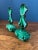 Art Deco Malachite Glass Perfume Bottles Pair For Sale - Image 13 of 18