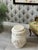 Antique Ornate Rustic French-Style Solid Wood Sculptural Floral Plant Stand Stool Side Table For Sale In Los Angeles - Image 6 of 13