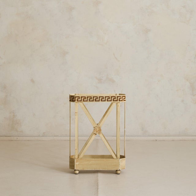Paint 1970s French Neoclassical Umbrella Stand from Parisian Hotel For Sale - Image 7 of 11