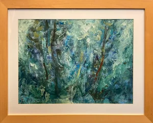 Abstract in Blues and Greens. By Michael Forster