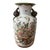 Late 19th Century Chinese Crackle Glazed Ceramic Porcelain Vase “Paradise Garden“ With Pomegranate Handles For Sale