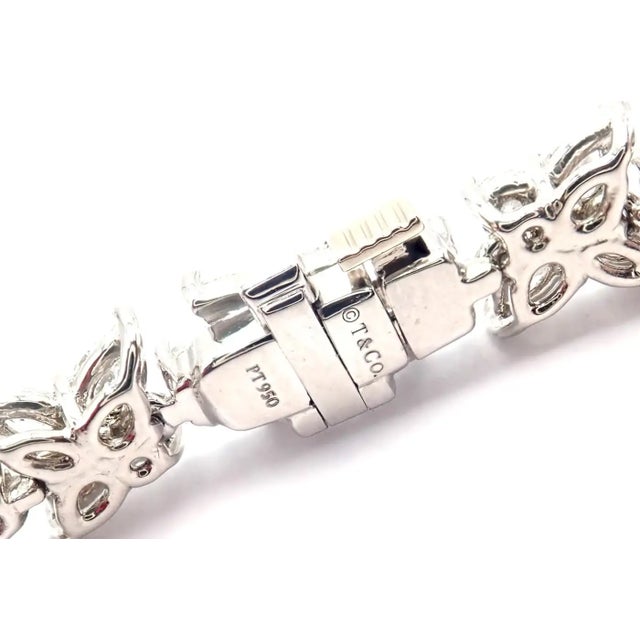 Tiffany & Co. Victoria Diamond Mixed Cluster Platinum Necklace For Sale - Image 9 of 12