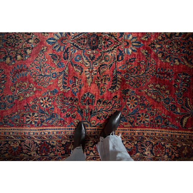 :: Allover covered field with floral sprays and blossomed bouquets. A period correct painted rug. Colors and shades...