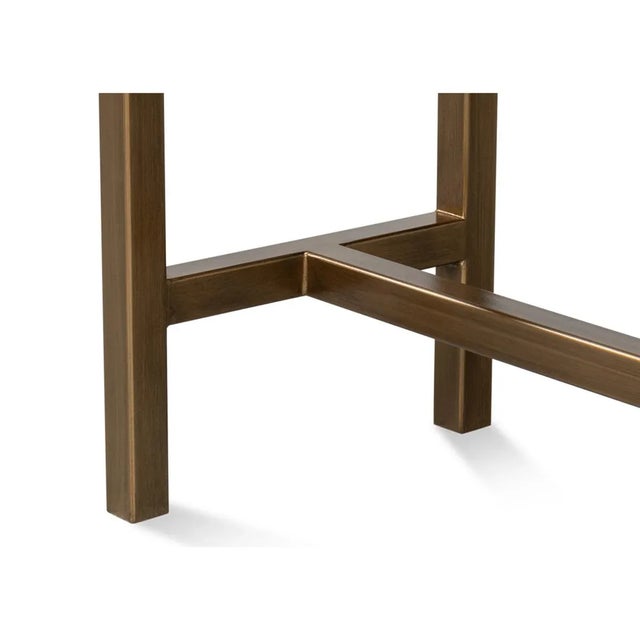 Modern Chambray Blue Console For Sale - Image 10 of 11