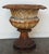 Antique French Cast Iron Garden Urn, Distressed Patina, 19th Century For Sale - Image 13 of 13