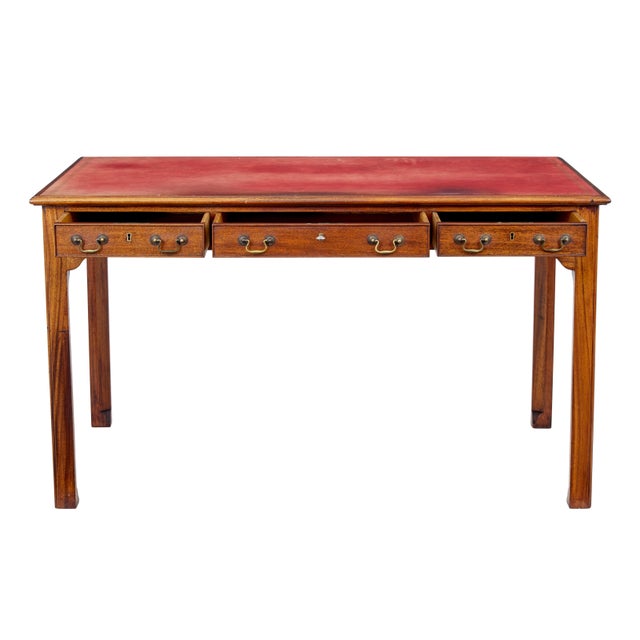 Leather Top Desk, 1910s For Sale - Image 6 of 10