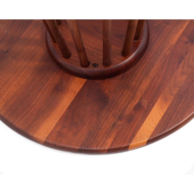 Arthur Umanoff Washington Woodcraft Solid Walnut Side Table Mid Century 1950s For Sale - Image 10 of 10