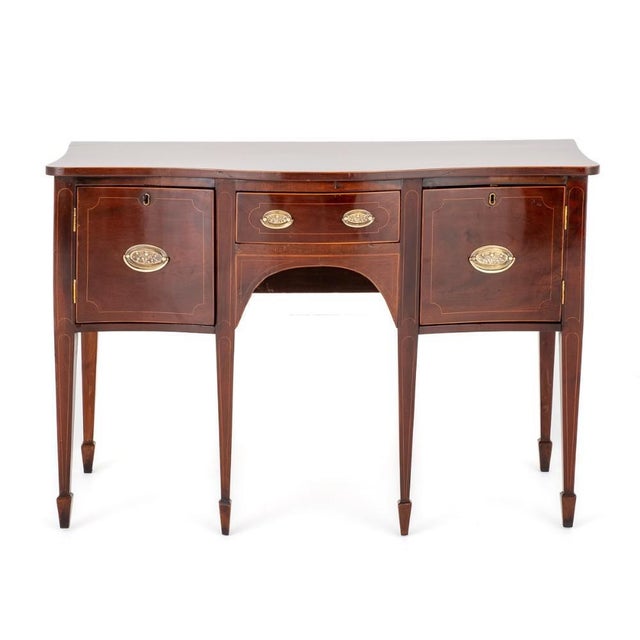 Georgian Sideboard in Mahogany Server Buffet, 1890s For Sale - Image 14 of 16