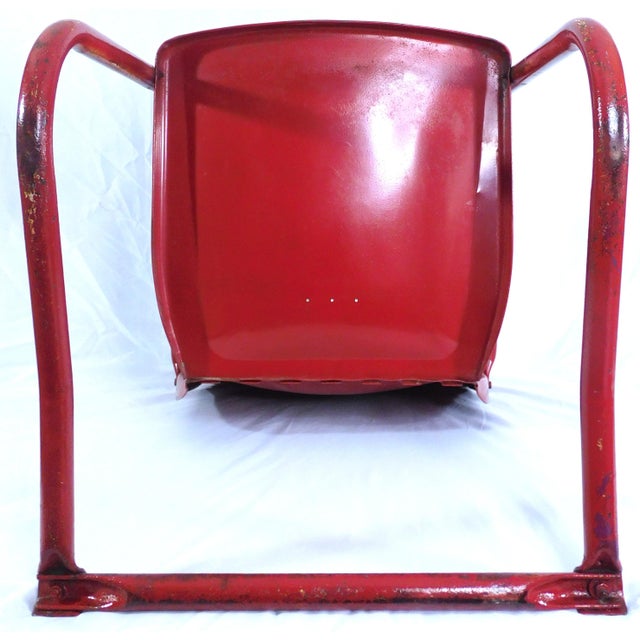 Vintage Steel Cantilever/Springer/Bouncer Patio Chairs - 2 Different For Sale - Image 9 of 17
