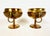 Vintage Danish Brass Footed Pedestal Bowl from Malm, 1950s, Set of 2 For Sale - Image 4 of 11