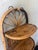 English Vintage Burnt Bamboo Folding Wall Shelf, Italian Riviera Franco Albini Style For Sale - Image 3 of 7