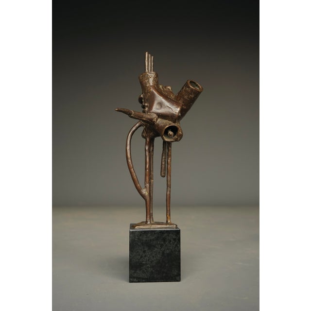 Abstract Bronze Sculpture by Jetty Homan, Netherlands, 1972 For Sale - Image 12 of 12
