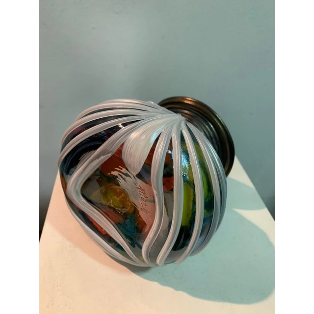 Marek blown vase signed German origin This piece has an attribution mark, I am sure that it is completely authentic and...