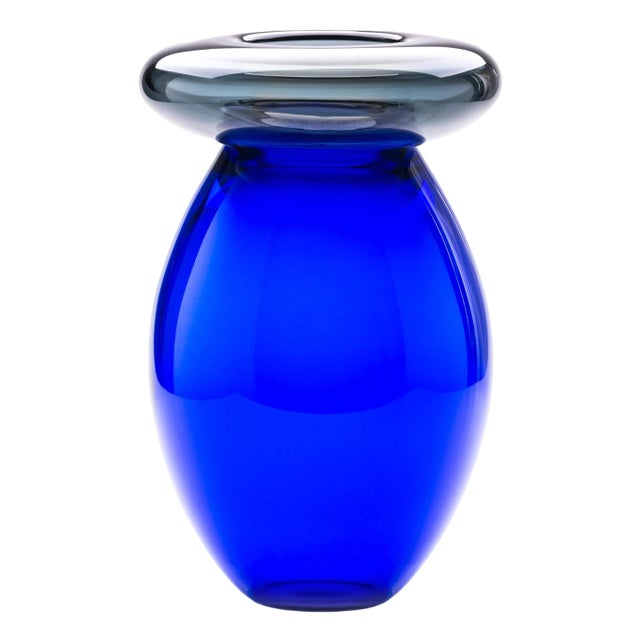 Queen Blue Vase by Purho For Sale